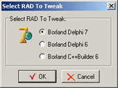 DGB Delphi/BCB Tweaker Screenshot